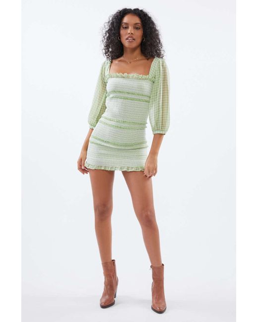 Capulet Siobhan Smocked Dress in Green 