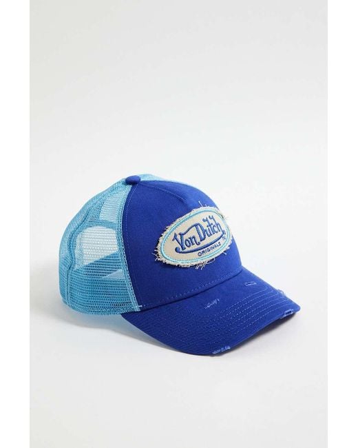 Von Dutch Uo Exclusive Blue Trucker Cap for men