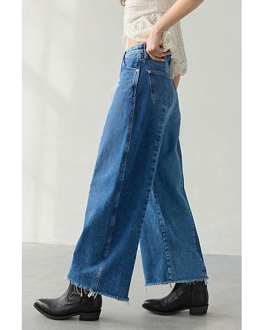 Raw Hem Barrel Jean