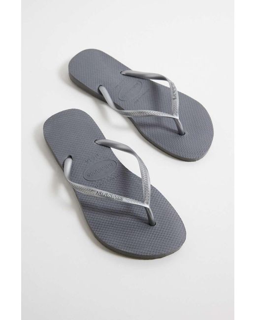 Havaianas Gray Grey Slim Flip Flops