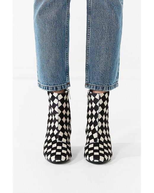 Checkered booties best sale