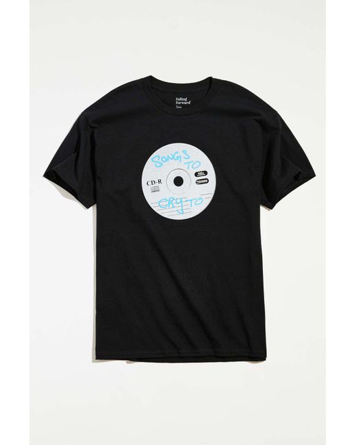 Urban Outfitters Black Songs To Cry To Cd Tee for men