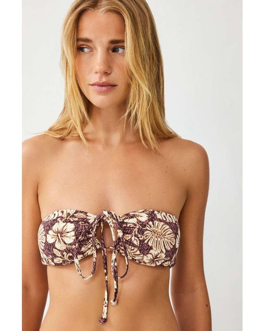 Roxy Brown X Out From Under All About Sol Halter Bikini Top