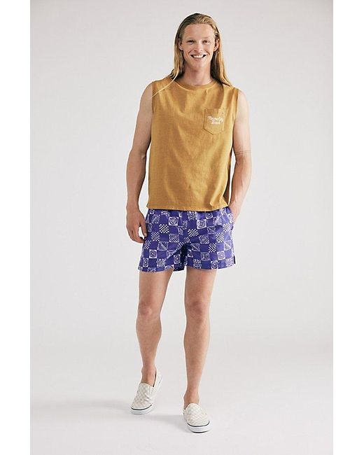 Urban Outfitters Purple Uo Geo Sun Volley Swim Short for men