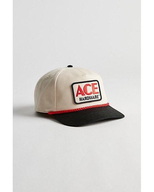 American Needle White Ace Hardware Snapback Baseball Hat for men