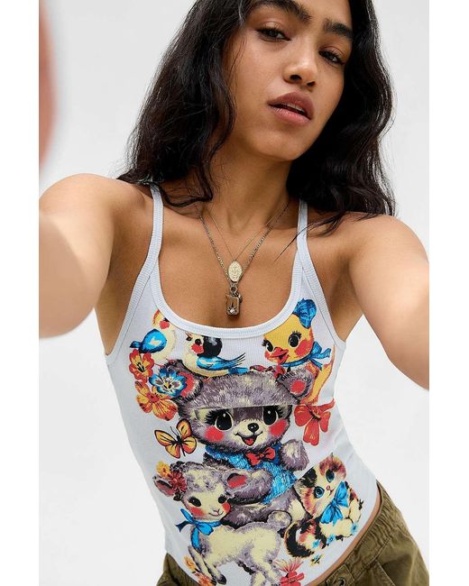 BDG Black Kidult Animals Cami