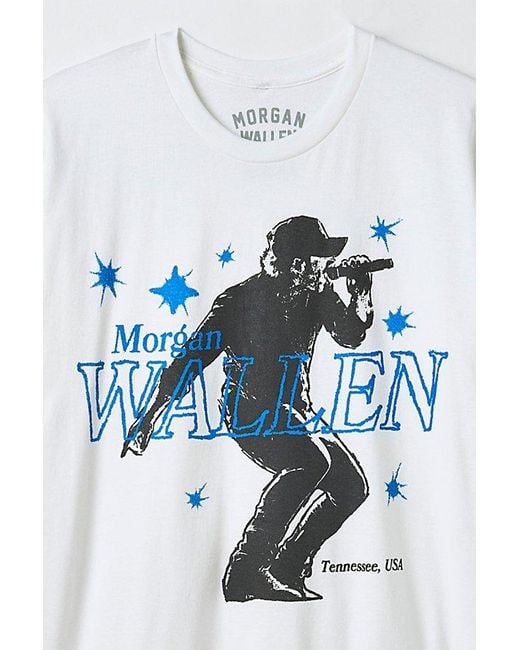 Urban Outfitters Blue Morgan Wallen Stars Graphic Tee for men