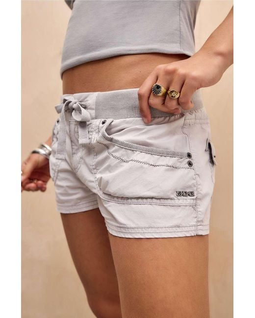 BDG Multicolor Alexis Cargo Mini Shorts