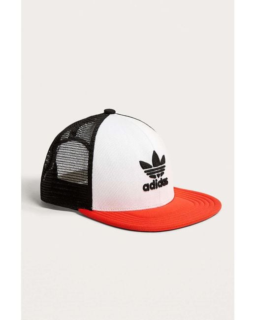 Adidas Multicolor Red White And Blue Trucker Cap for men