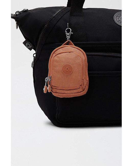 Kipling Black Seoul Mini Backpack Keychain