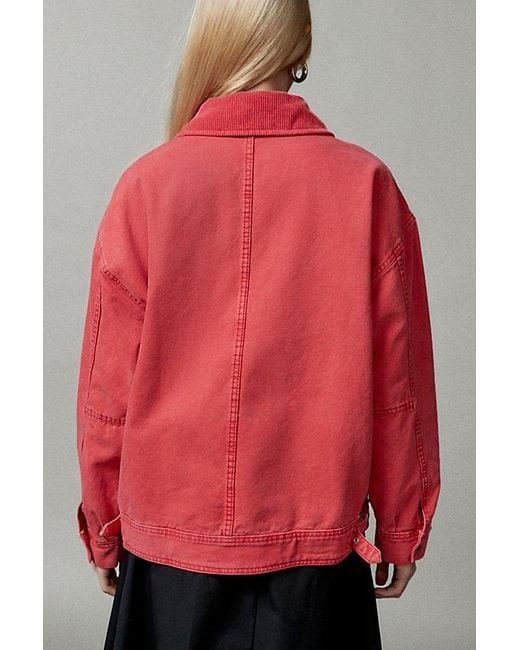 BDG Red Dex Canvas Workwear Jacket