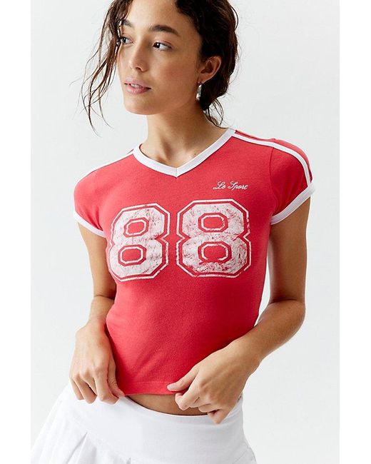 Urban Outfitters Red Le Sport Baby Tee
