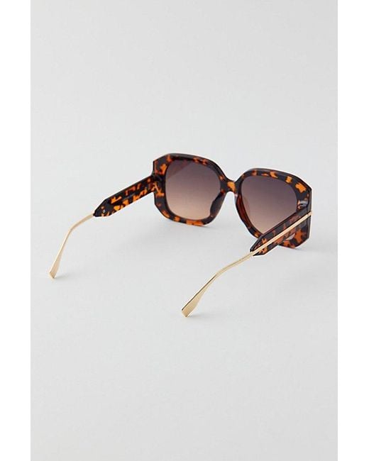 Urban Outfitters Multicolor Beatrice Oversized Round Sunglasses