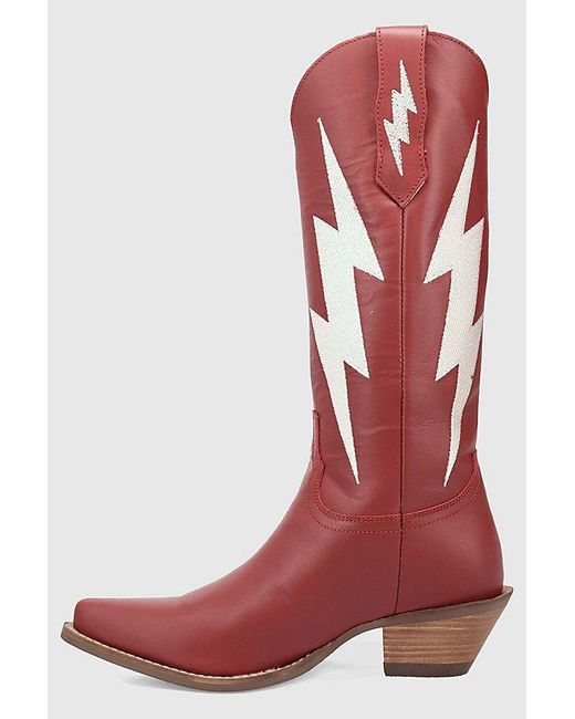 Dingo Red Thunderbolt Leather Cowboy Boot