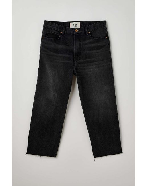 BDG Black Cropped Baggy Skate Fit Jean In Vintage Denim Light,at Urban Outfitters for men
