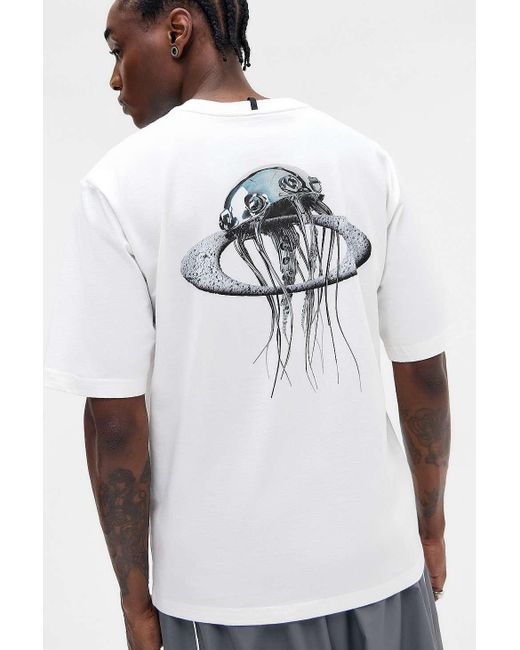 Oakley Gray White Ice Futurescape T-shirt for men