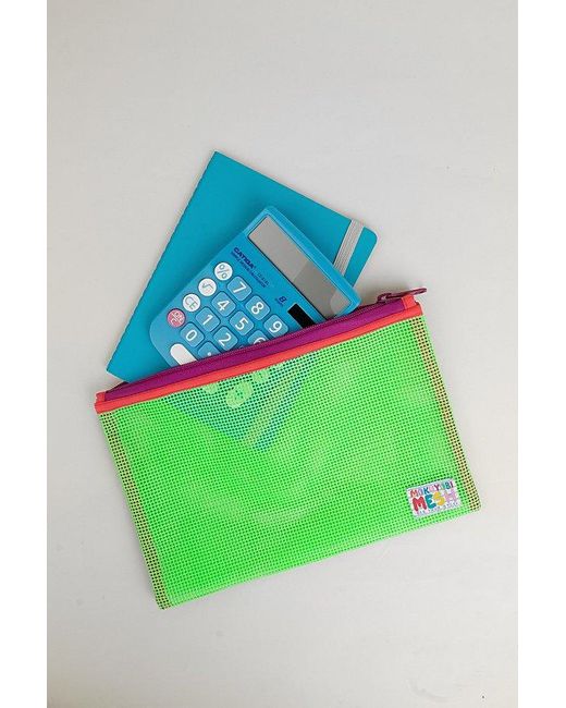 Mokuyobi Blue Flat Mesh Zip Pouch Set for men