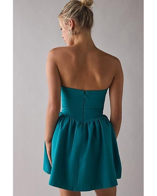 Kimchi Blue Sugar Plum Strapless Corset Mini Dress in Blue | Lyst