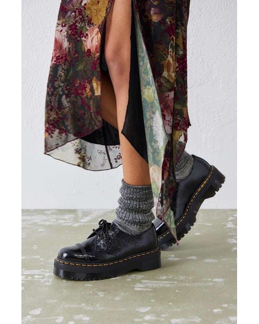 Dr.Martens 1461QUAD PATENT UK5 箱有り Dr. Martens Patent 1461 Quad Platform Shoes in Black | Lyst UK