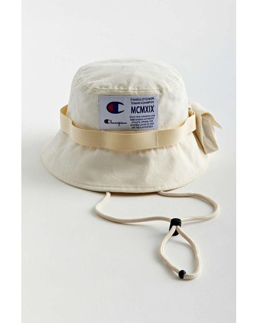 Champion White Uo Exclusive Quilted Bucket Hat