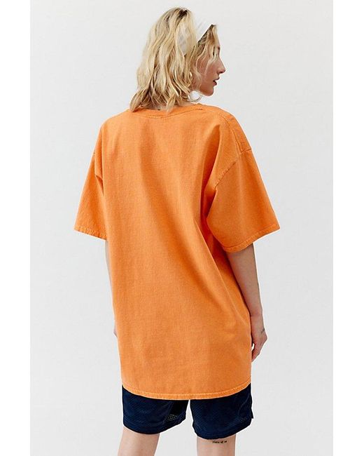 Urban Outfitters Orange Costa Del Sol T-Shirt Dress