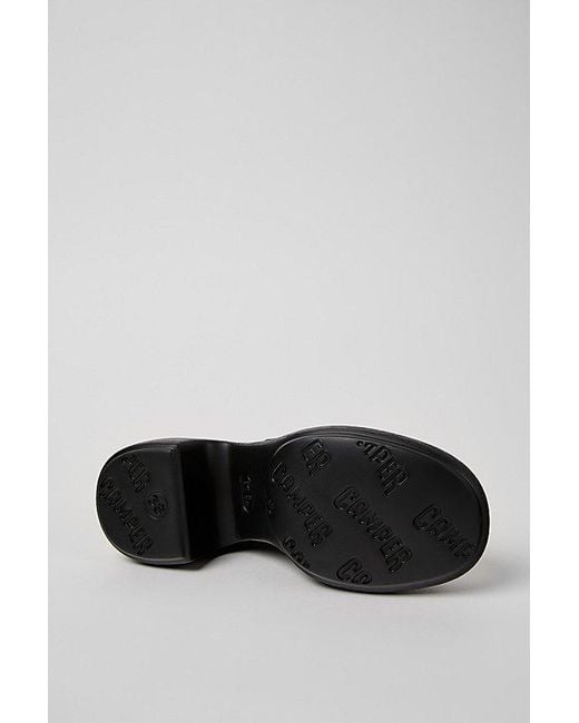Camper Black Thelma Ii Leather Mary Jane Heel