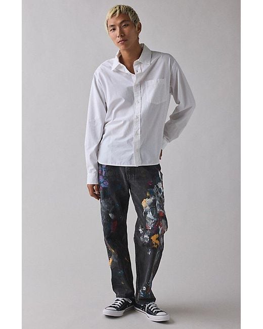 Vintage & ReMADE by UO Blue Remade By Uo Painted Levi's Slouchy Fit Jean for men