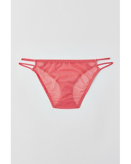 Out From Under Pink Mesh Strappy Cheeky Undie