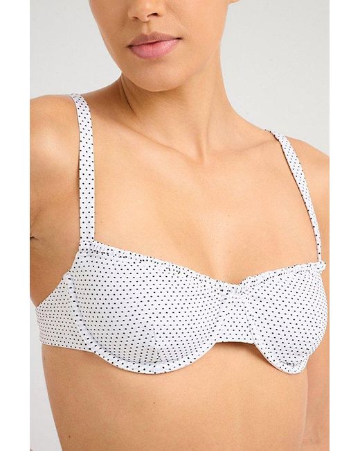 Onia Multicolor Marilyn Ruffled Underwire Bikini Top