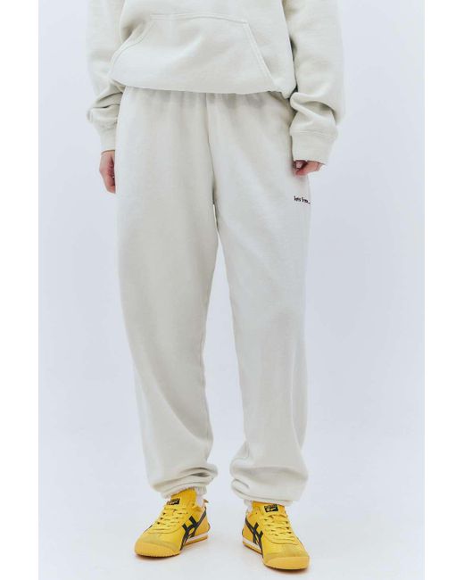 iets frans White Putty Cuffed Joggers