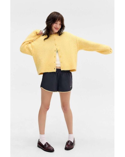 Urban Outfitters Yellow Uo Marli Crew Neck Cardigan