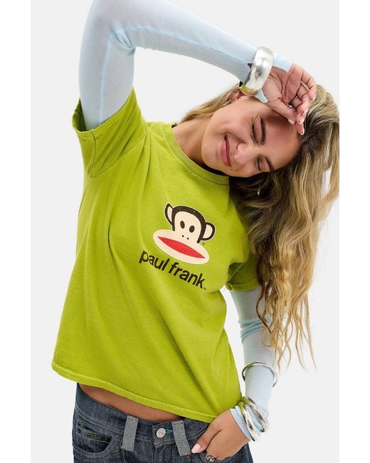 Urban Outfitters Yellow Uo Paul Frank Relaxed T-shirt