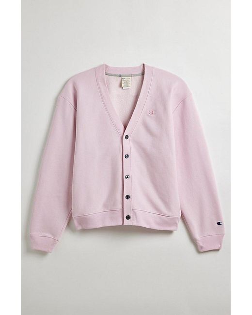 Champion Pink Uo Exclusive Reverse Weave Cardigan
