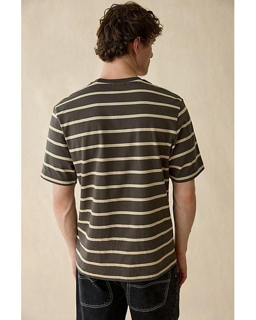 Stan Ray Brown Stripe Pattern Tee for men