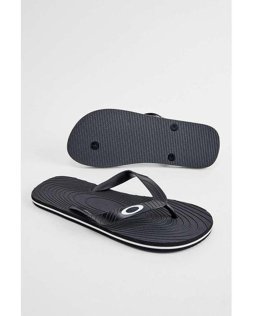 Oakley Blue Blackout Catalina Flip Flops for men