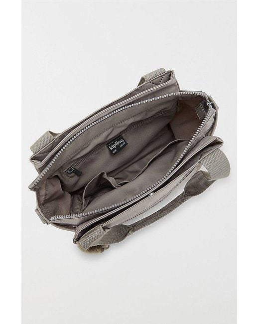Kipling Gray Elysia Nylon Shoulder Bag