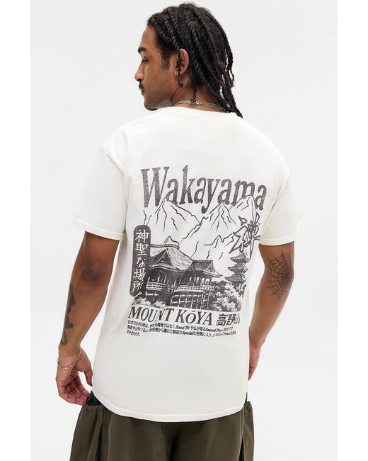 Urban Outfitters Uo White Wakayama T-shirt for men