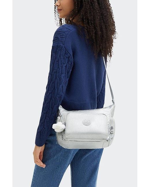 Kipling Blue Gabb Small Nylon Crossbody Bag