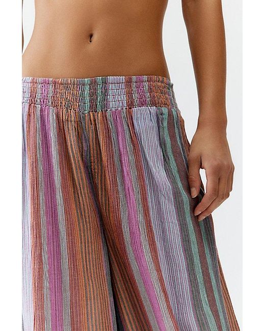 Out From Under Multicolor Tied Up Gauze Wide Leg Pant
