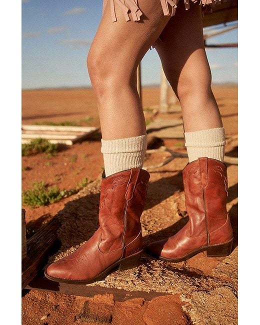 ROC Boots Australia Brown Roc Indio Leather Cowboy Boot