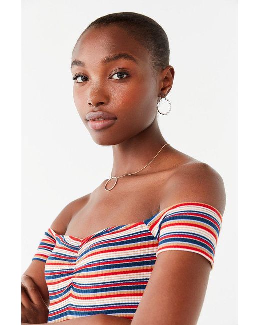 Urban outfitters blue and white striped dress top