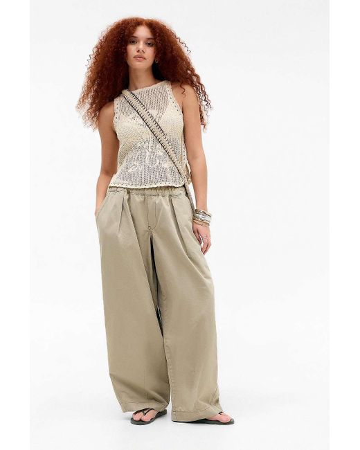 BDG Natural Bobbi Baggy Cocoon Trousers
