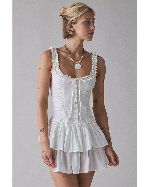 off the shoulder white dress formal Elegant Off-Shoulder White Satin Tea-Length Prom Dress: Chic Formal  Graduation Homecoming Gown main image 0
