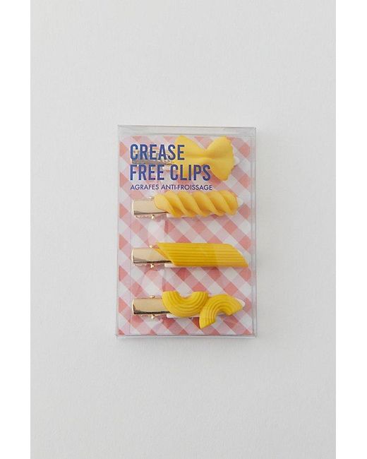 Urban Outfitters Yellow Crease-Free Hair Clip Set