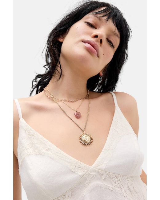 Silence + Noise Natural Silence + Noise Hammered Sun Pendant Necklace