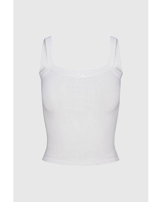 RAT BOI Multicolor Square Neck Pointelle Cami