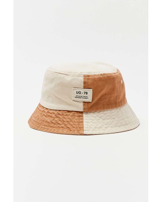 Cotton Uo Patchwork Bucket Hat 