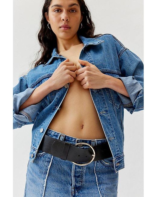 Urban Outfitters Blue Levi Leather Belt