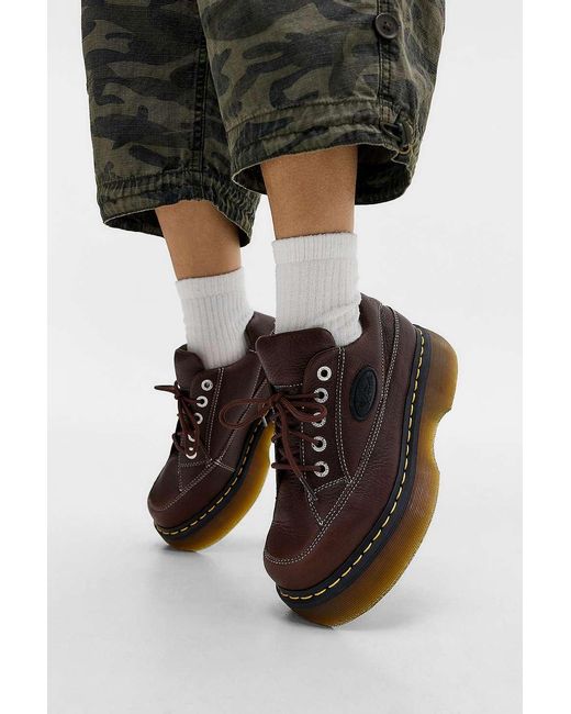 Dr. Martens Black Brown Buzz 5-eye Shoes