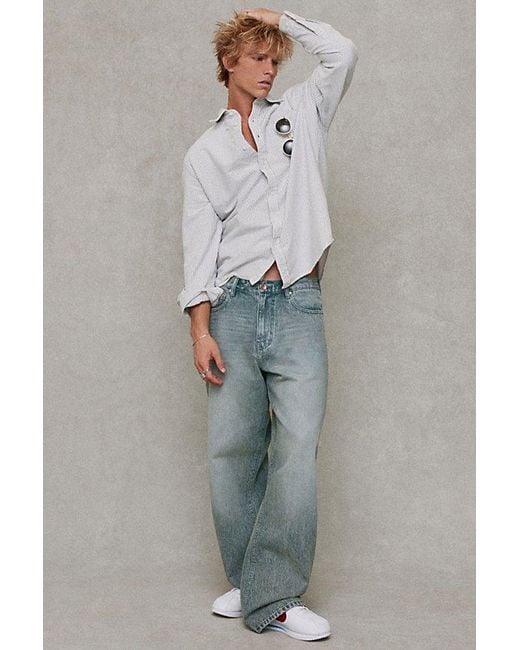 BDG Blue Straight Bootcut Jeans for men